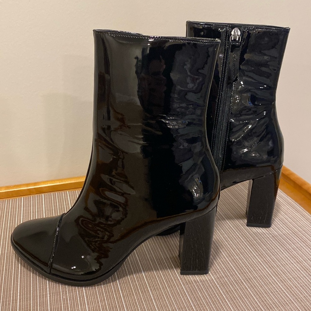 Patent Leather Bootie